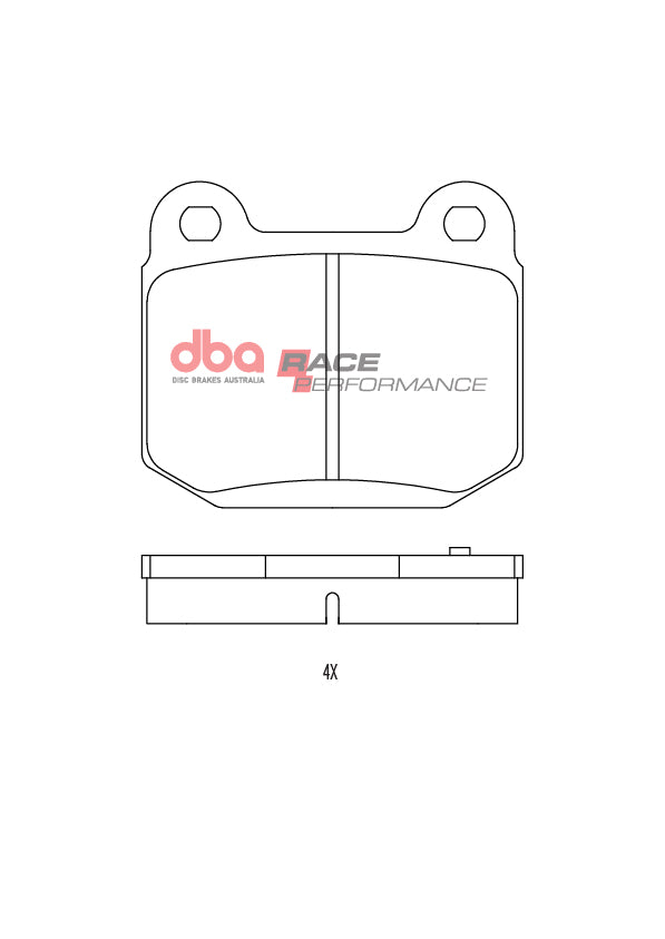 Toyota GT86/Subaru BRZ DBA Brake Pads - Race Performance - Rear image