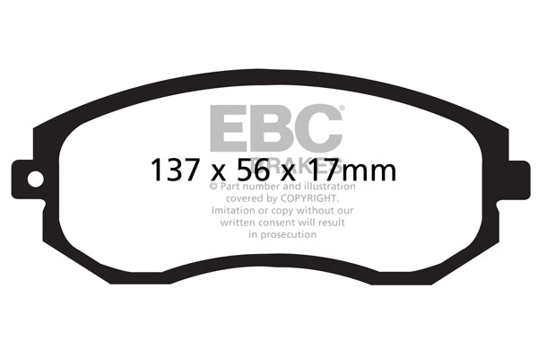 GT86/BRZ/GR86 Front EBC Brakes Greenstuff EBC Brake Pad Disc Rotor Kit