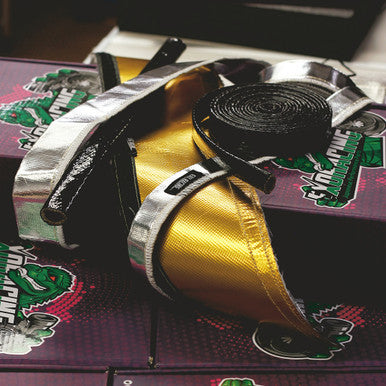 Exoracing Gold and Silver Velcro Heat Sleeve 0.5m image