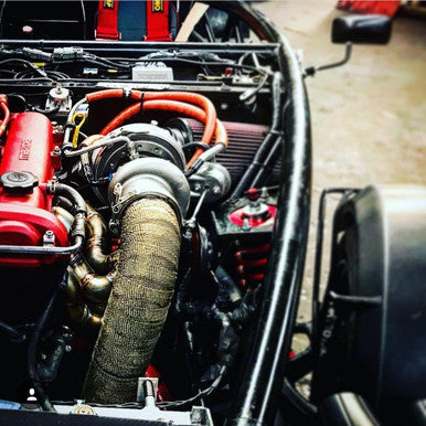 Exoracing Titanium or Carbon Exhaust Wrap image