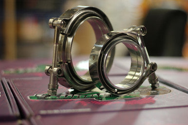Exoracing Stainless Steel V-Band Clamp With Flanges image