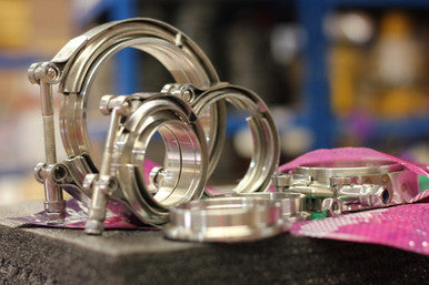 Exoracing Stainless Steel V-Band Clamp With Flanges image