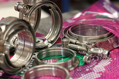 Exoracing Stainless Steel V-Band Clamp With Flanges image