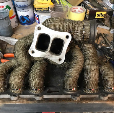 Exoracing Titanium or Carbon Exhaust Wrap image