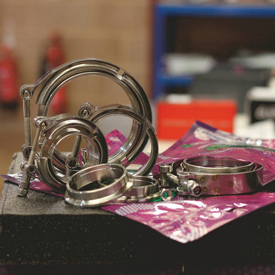Exoracing Stainless Steel V-Band Clamp With Flanges image