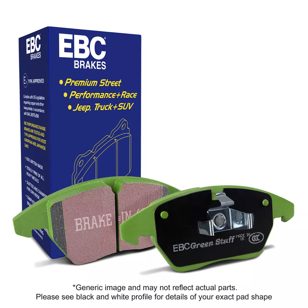 GT86/BRZ Rear EBC Brakes EBC Greenstuff Brake Pad 2000 Series Sport Set
