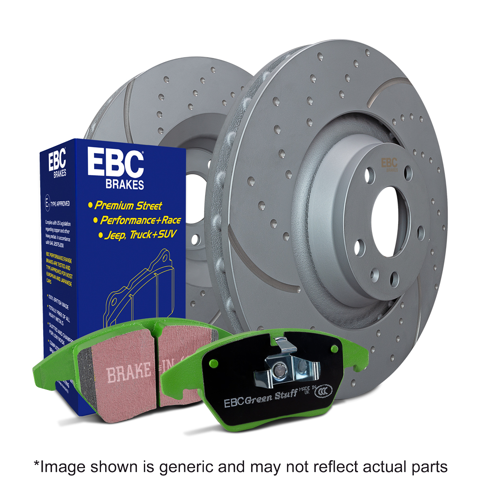 GT86/BRZ/GR86 Front EBC Brakes Greenstuff EBC Brake Pad GD Disc Rotor Kit