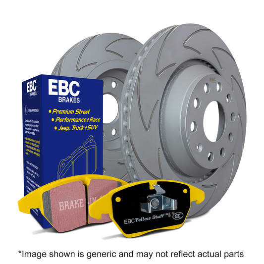 GT86/BRZ/GR86 Front EBC Brakes Yellowstuff EBC Brake Pad BSD Disc Rotor Kit